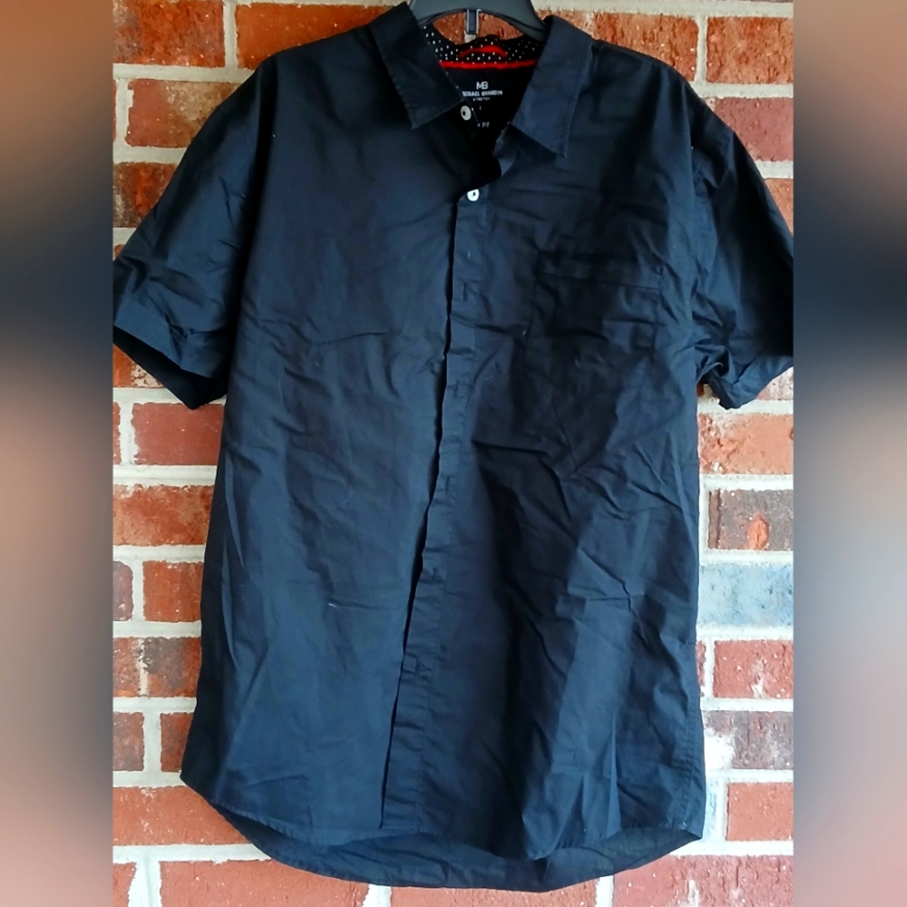 Men's Black Short Sleeve Shirt